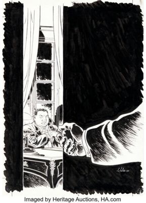 Sylvain Vallée Il Etait Une Fois en France, L’Empire de Monsieur Joseph Collection Edition Inside Cover Original Art (Glénat, 2015). | Heritage