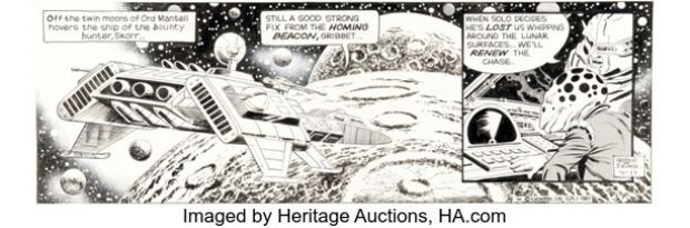 Al Williamson Star Wars Daily Comic Strip Original Art dated 4-11-81 (LA Times Syndicate, 1981). | Heritage