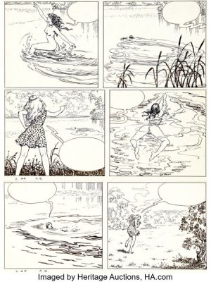 Milo Manara Le Déclic 3 Story Page 15 Original Art (L’Écho des Savanes, 1994). | Heritage