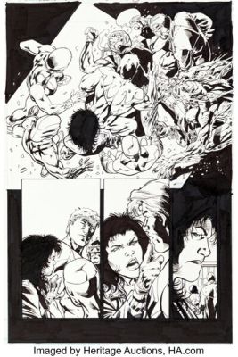 Bryan Hitch and Paul Neary StormWatch #5 Story Page 19 Original Art (Image, 1998). | Heritage