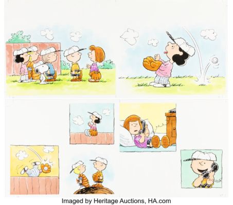 Peanuts Lucy Must Be Traded, Charlie Brown Pages 10/11 and 26/27 Original Art Group of 2 (c. 2003). (Total: 2 Items) | Heritage