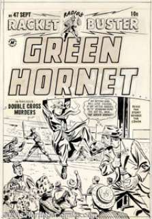 Al Avison - Original Cover Art for Green Hornet #47 (Harvey, 1949). This thrilling action cover for the last - | Heritage