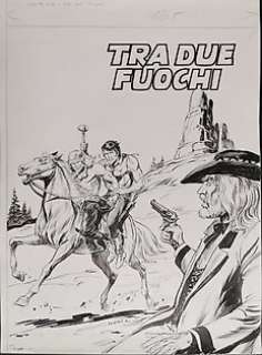 Gallieno Ferri - Gallieno Ferri Copertina Originale "Tra Due Fuochi" - Gallieno Ferri