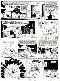 Dupa | Cubitus, planche originale à l’encre de chine. | Septimus