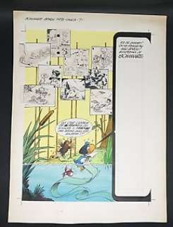 Roque, Carlos | Roque, Carlos - Dessin original couleur - Vladimyr - Sommaire du Journal Spirou 1913 - (1974) | Catawiki