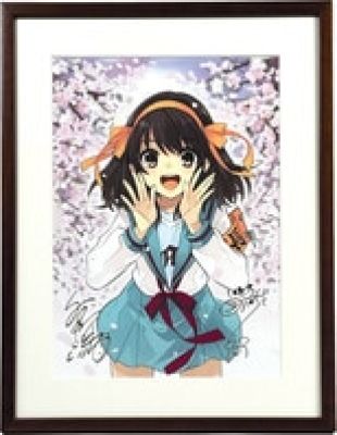 Nagaru Tanigawa / Noizi Ito Foil-Stamped Signed Color Reproduction Illustration "Haruhi Suzumiya" | Mandarake (Big Web)