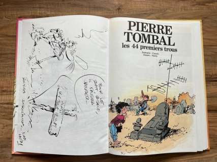 Pierre Tombal T1 - Les 44 premiers trous + dédicace - C - EO - (1986) | Catawiki