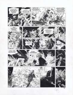 Mathieu Lauffray - Planche originale n°52 accompagnée de sa mise en couleur - Guyanacapac - Long John Silver