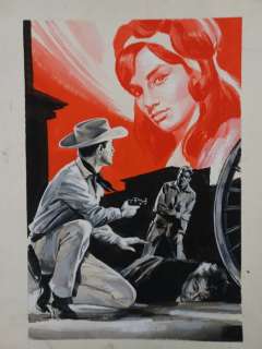 Autore Non Reperito - 1 Original drawing - Western - Originale per Brossura Western | Catawiki