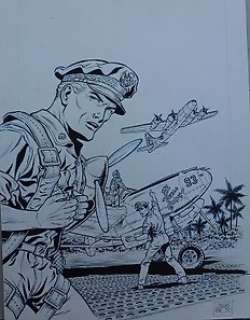 Arroyo, Jean Michel - 1 Original cover - Buck Danny - Les fantômes du soleil levant - 2016