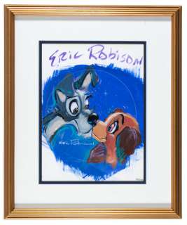 ERIC ROBISON LADY & THE TRAMP FRAMED ORIGINAL PAINTING. | Hake’s