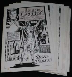 Jay Disbrow - Lance Carrigan of the Galactic Legion ‘The Planet of Sanctuary‘ Complete 23 Page Story - La - Done in the 1940S Style - 1980S