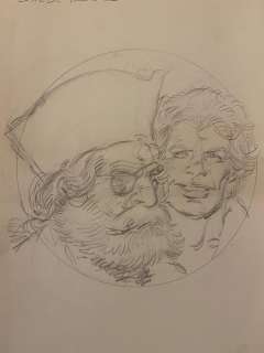 Gaty, Christian - 1 Original preliminary drawing - Barbe Rouge - Page de titre - (années 1990) | Catawiki