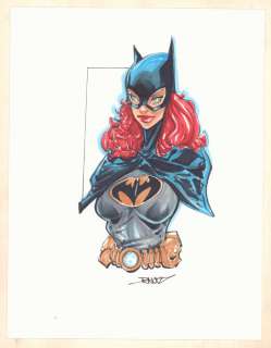 Randy Kintz - Batgirl Barbara Gordon Bust Color Commission - Signed