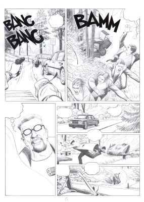 Bogusław Polch | KRON 2, strona 5, szkic | Galeria Komiksu