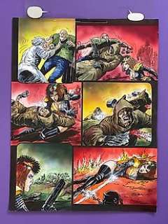 Ezquerra, Carlos - 1 Original page - Durham Red - Strontium Bitch, Island of the Damned - 1992