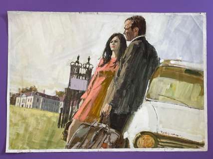Camps, Angel Badia - 1 Original colour drawing - Romance - (1960’s) | Catawiki