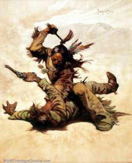 Frank Frazetta - Original Oil Painting "Winter of the Coup" (1973). Originally created as a promotion for - | Heritage