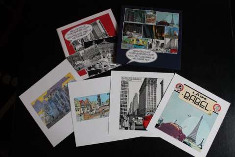 Swarte / Tardi / Pratt / Hermann / Moebius / divers auteurs - 1 Portefeuille - Architecture dans le Neuvième Art - 1996 | Catawiki