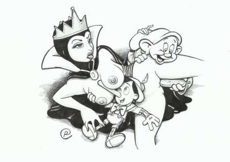 Ramis - 1 Original drawing - sexy girl - Evil Queen party | Catawiki