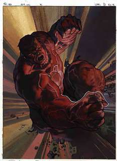Bianchi, Simone - S BIANCHI MARVEL MASTERPIECES RED HULK Trading Card Art