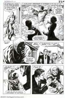 Don Newton and Alfredo Alcala - Original Art for Batman #376, pages 17 and 18 (DC, 1984). Nightshade, "the -