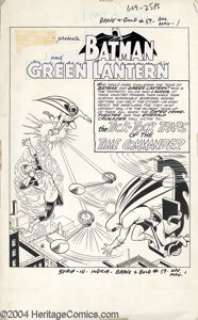 Ramona Fradon and Charles Paris -The Brave and the Bold #59 Splash Page 1 Original Art (DC, 1965). This page is - | Heritage