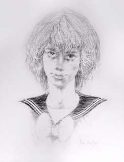 Gourlier, Michel | MORT Ã€ VENISE, Portrait de Tadzio. Projet de couverture | Coutau Bégarie