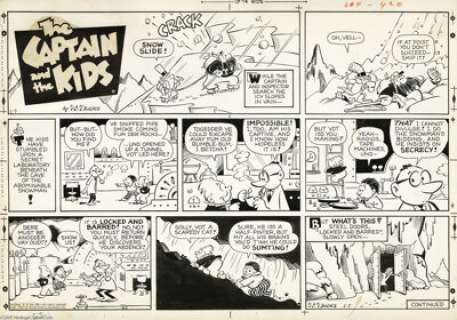 John Dirks - The Captain and the Kids Sunday Comic Strip Original Art, Group of 46 (United Features Syndicate, -