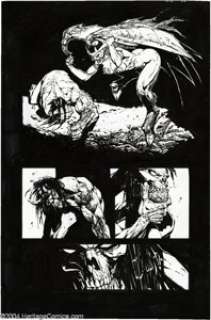 Simon Bisley - Satanika Preliminary Panel Page Original Art (Verotik, undated). These hooves were made for -