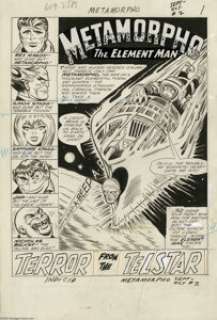 Ramona Fradon and Charles Paris - Metamorpho #2 Splash Page 1 Original Art (DC, 1965). From the wild, wacky, -