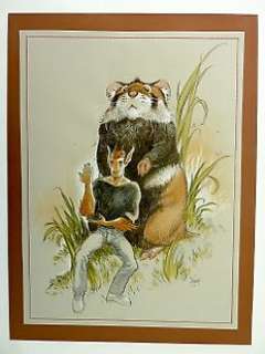 Frank - 1 Original colour drawing - Broussaille - Le Faune et hamster | Catawiki