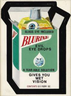 Norman Saunders (attributed) - Wacky Packages "Blurine" Trading Card Illustration Original Art (Topps, - | Heritage