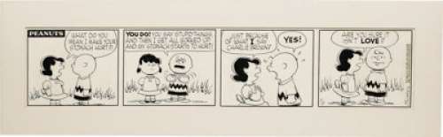 Charles Schulz - Peanuts Daily Comic Strip Original Art, dated 7-5-56 (United Features Syndicate, 1956). A word - | Heritage