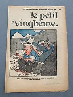 Le Petit Vingtième 50 - Tintin - Couverture Couleurs de présentation du nouvel album "Amérique" - 1 magazine - 1932 | Catawiki