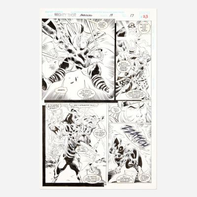 Lot 336 - Jerry DeCaire and Romeo Tanghal, Thor Annual #18 Story Page 17 Original Art (Marvel Comics, 1994) | Landry Pop Auctions