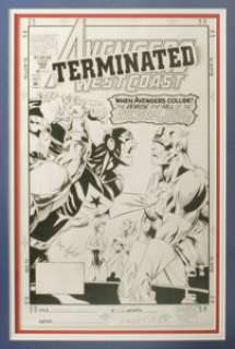 Dave Ross and Tim Dzon - Avengers West Coast #102 Cover Original Art (Marvel, 1994). It‘s a battle royal when -