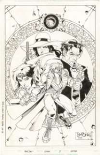 Mat Broome and Troy Hubbs - Grifter #7 Cover Original Art (Image, 1996). Mat Broome takes on the -