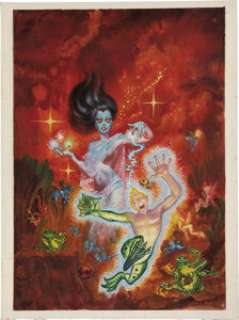 Kelly Freas Weird Tales Summer 1990, "Never Mess With a Witch" Cover Original Art (Weird Tales, -