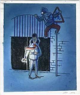 Dupuy-Berberian - 1 Original colour drawing - La Planque | Catawiki