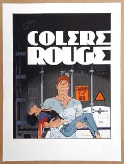 Francq, Philippe - 1 Silkscreen - Largo Winch - Colère Rouge | Catawiki