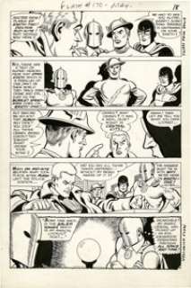Carmine Infantino and Sid Greene Flash #170 Justice Society of America page 14 Original Art (DC, 1967). -