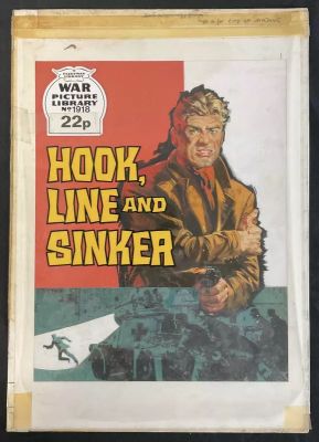 Lot 91 - THRILLER PICTURE LIBRARY #420 ’Spy 13’ (August 1962) original comic book cover artwork by Alessandro | Excalibur Auctions
