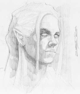Rodriguez Ramal, Joaquin - Original drawing - The Lord of The Rings: Elf - Pencil Art | Catawiki