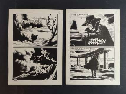 Magnus e Bunker - 2 Original page - Satanik - L’Inviato di Myorek - 1970 | Catawiki