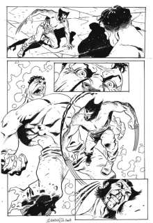 Caracuzzo, Giancarlo - 1 Original page - Hulk vs Woverine - 2008 | Catawiki