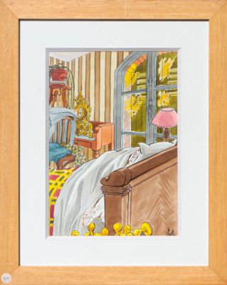 Lot 7 - GÉBÉ (Georges BLONDEAUX dit) (1929-2004) Sans titre (Au lit) Encre de… | misc / divers