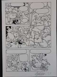 Cavazzano, Giorgio - 1 Original page - Paperinik in Tomorrows Farming | Catawiki