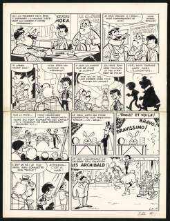 Claude Marin - Planche originale. Sélection