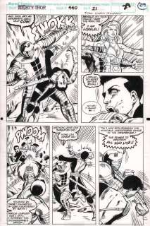 Pat Olliffe | Thor #440 P.29 - Lorelei in the Destroyer Vs. Sif - 1991 | Anthony’s Comic Book Art